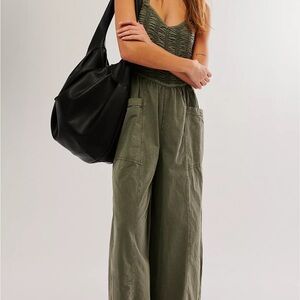 FREE PEOPLE forever and always jumpsuit in green size M
